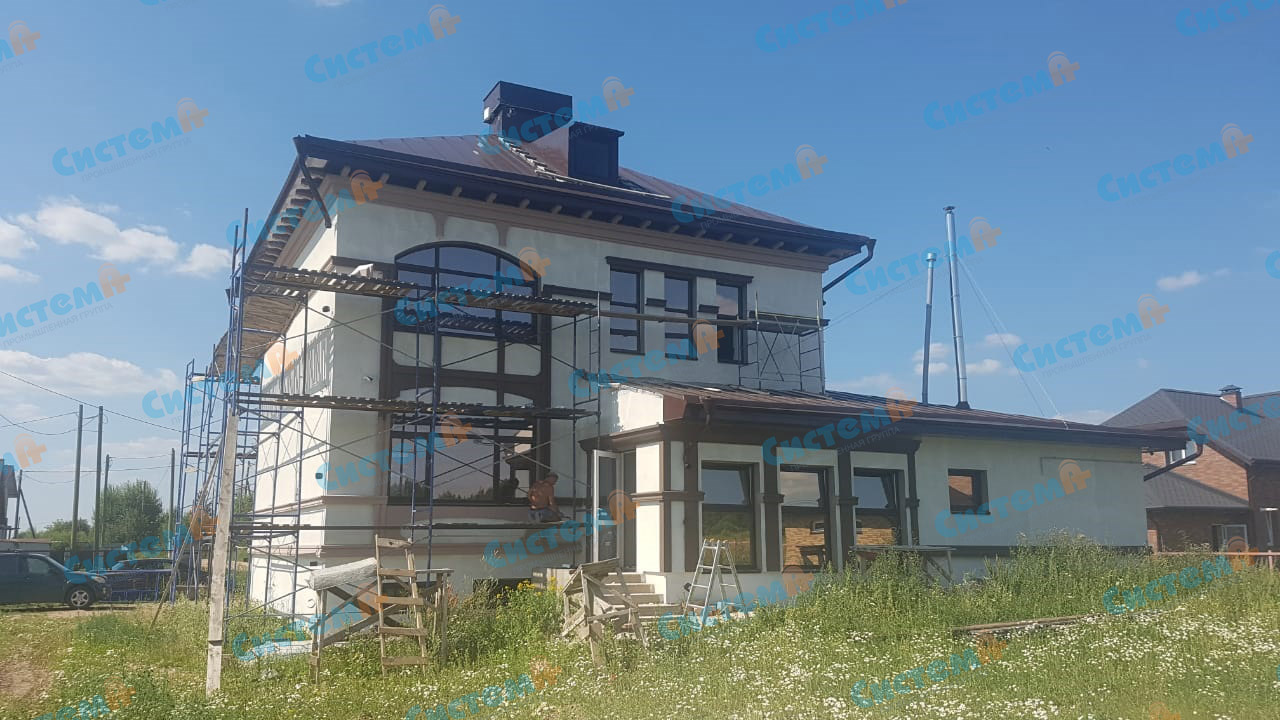 Оформление фасада частного дома Оформление фасада частного дома